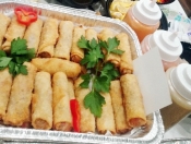 ALF SHUKR to Chef Asma Diab for preparing these Syrian style crispy rolls!